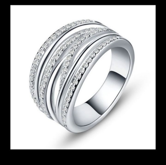 Beautiful Multilayer Diamond Statement Ring - Picture 6 of 6